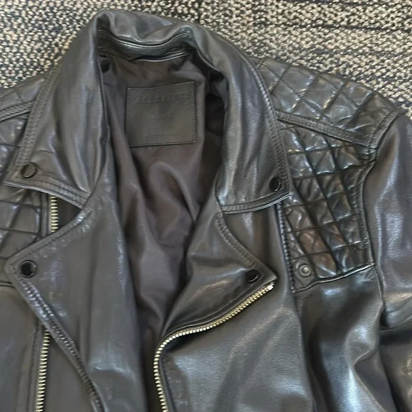 All Saints leather moto jacket - Picture 2 of 5